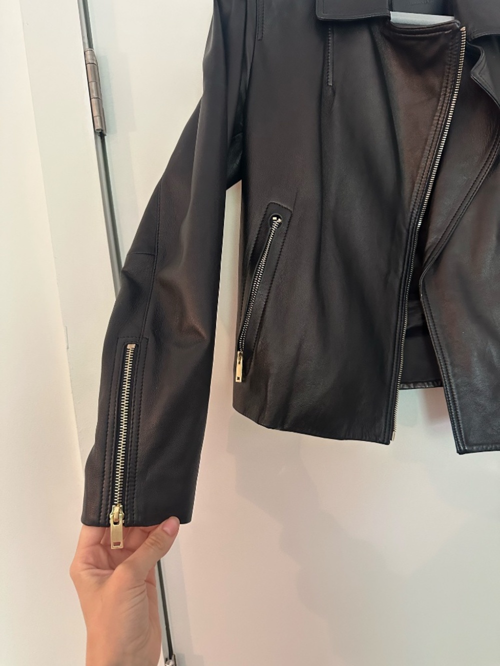Massimo Dutti Napa Leather Jacket - Picture 3 of 6